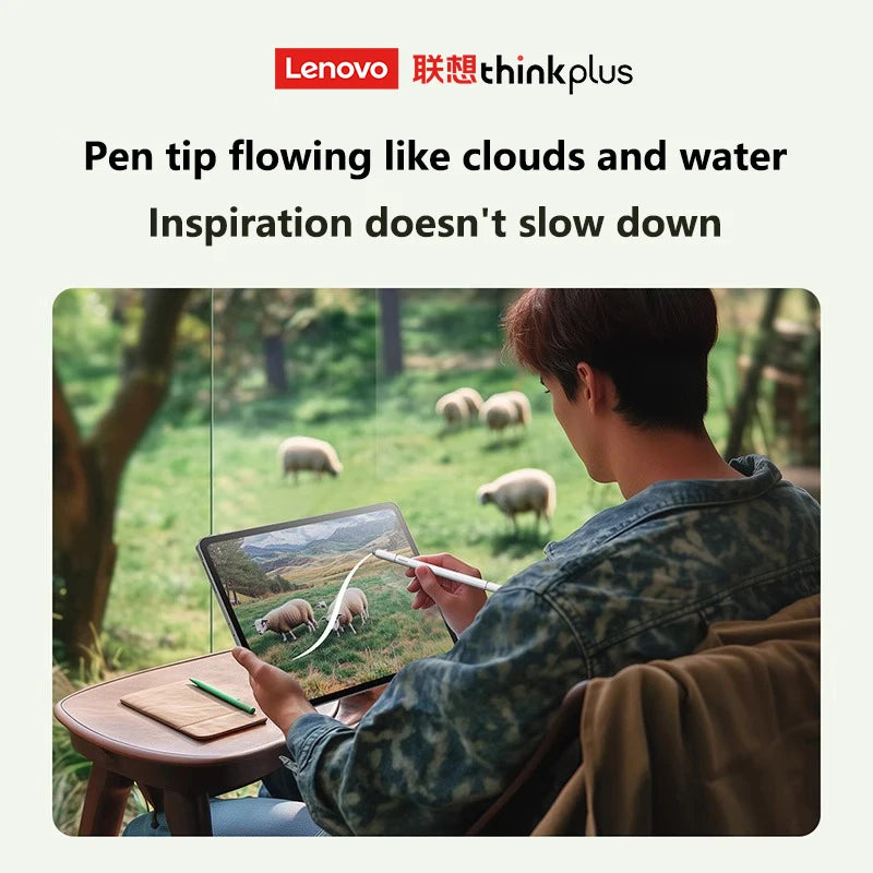 Lenovo Universal Stylus with 3 Pen Tips – Compatible with Android, iOS, iPad, Apple Pencil, Huawei, Xiaomi & Samsung Tablets