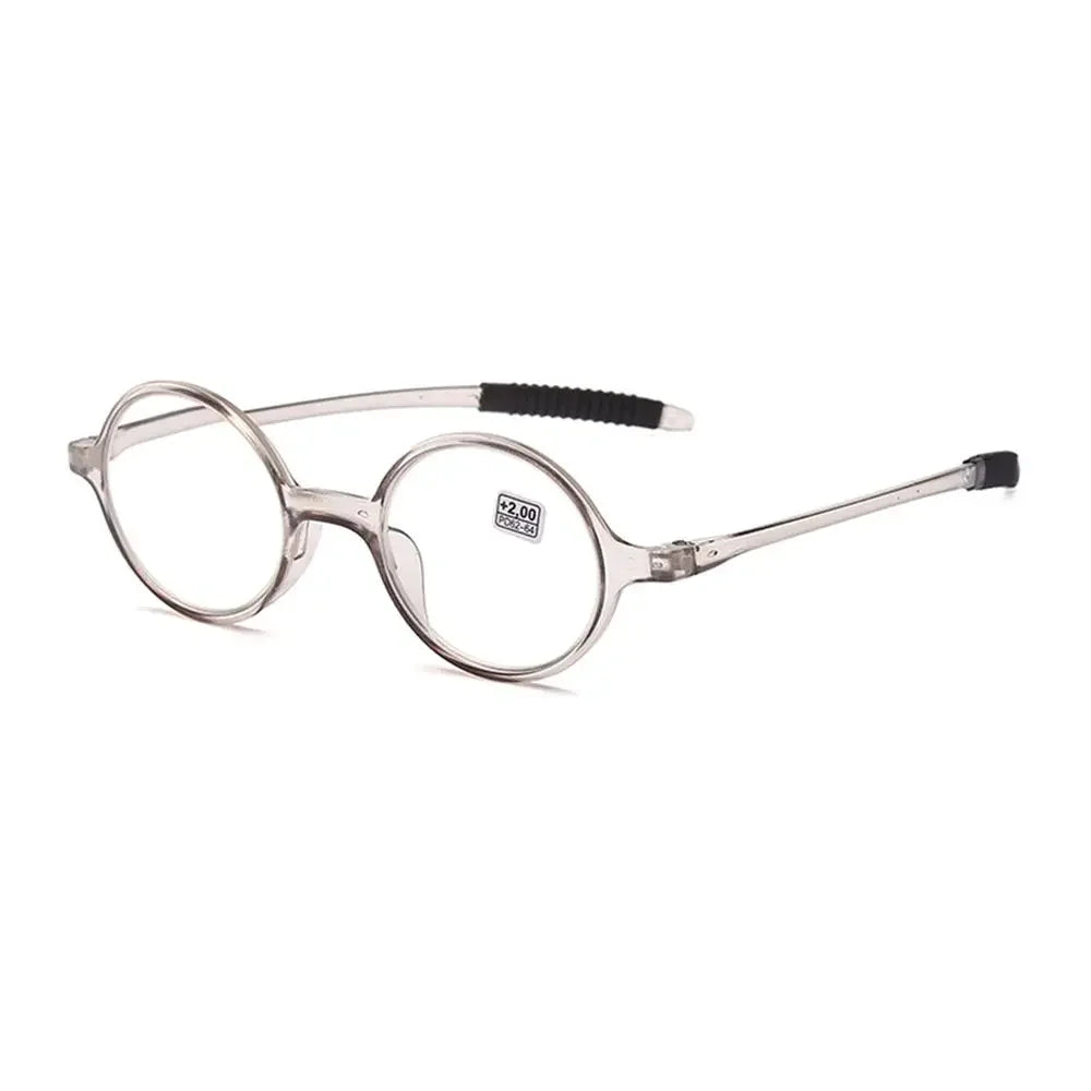 Retro Round Reading Glasses for Women & Men, Ultra-Light Fashion Clear Lens Presbyopia Eyewear +1.0 to +4.0 Magnifying Glasses