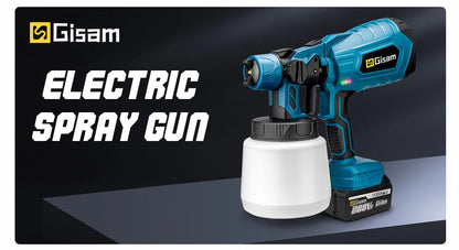 1000ML Cordless Electric Spray Gun – High Power HVLP Paint Sprayer for Auto, Furniture, Steel Coating, Compatible with Makita 18V Battery