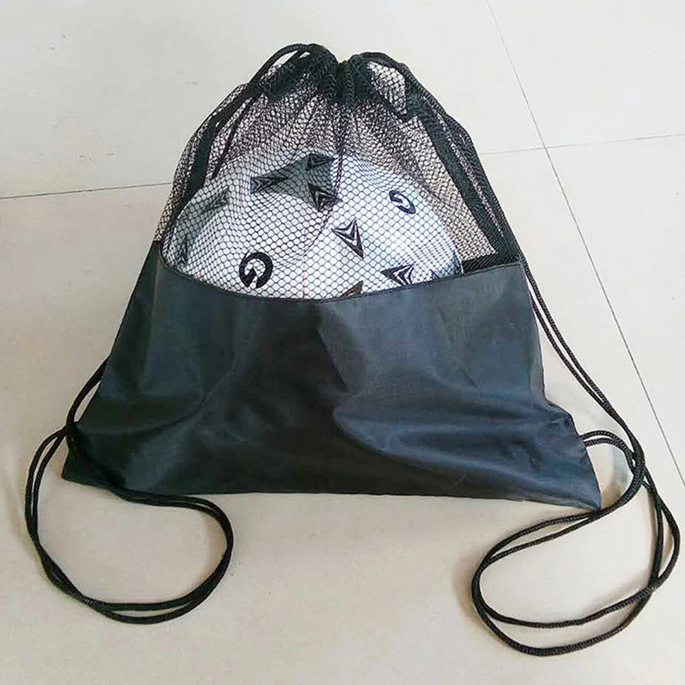 Mesh Sports Ball Storage Backpack – Multi-Purpose Portable Mesh Bag for Football, Basketball & Volleyball Carry and Storage Organizer