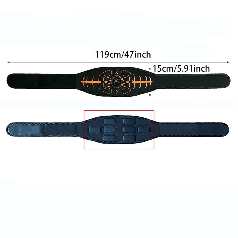 Smart Abdominal Toning Belt - Muscle Stimulation Fitness Trainer for Abs, Arms & Home Workouts