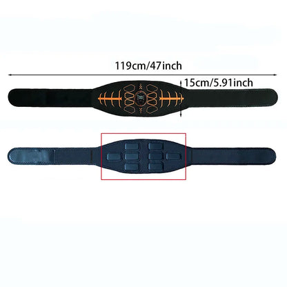 Smart Abdominal Toning Belt - Muscle Stimulation Fitness Trainer for Abs, Arms & Home Workouts