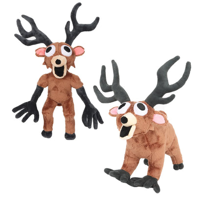 2026 New 99 Nights in the Forest Plush – Brown Elk, White Owl Stuffed Dolls & Pillows for Kids’ Gifts