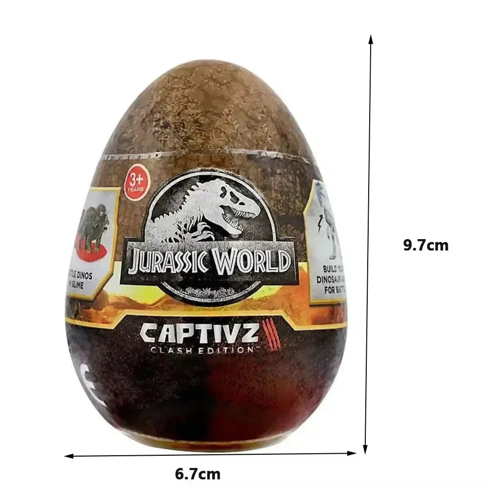 Jurassic World Captive 3 Clash Edition Dinosaur Egg Blind Box — 10cm Mini Slime Surprise, Full Box Collection