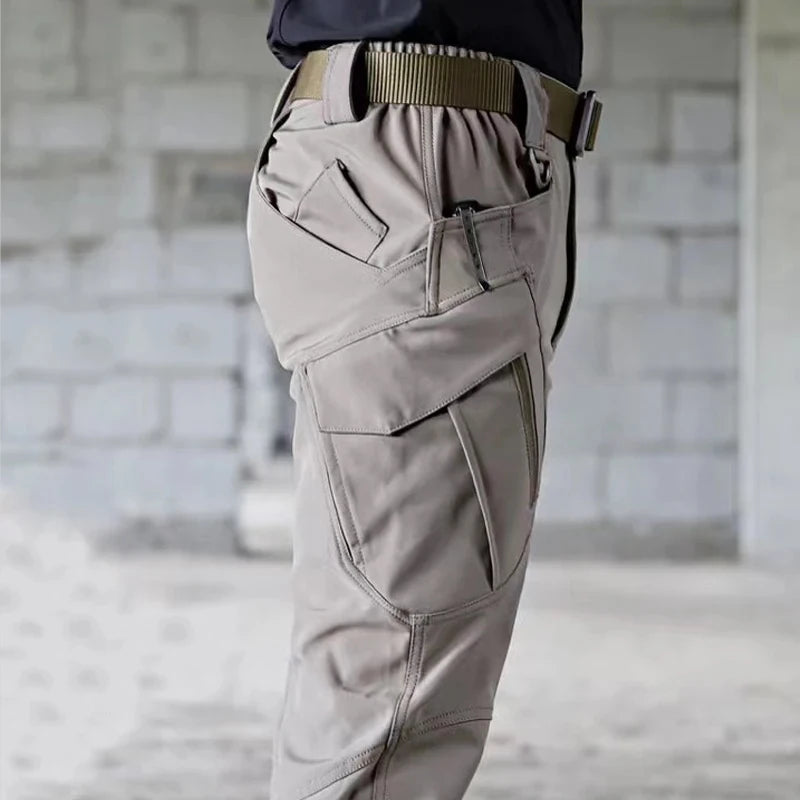 Men's Spring & Autumn Cargo Pants — Elastic Outdoor Trousers for Hiking, Trekking, Camping, Running & Cycling