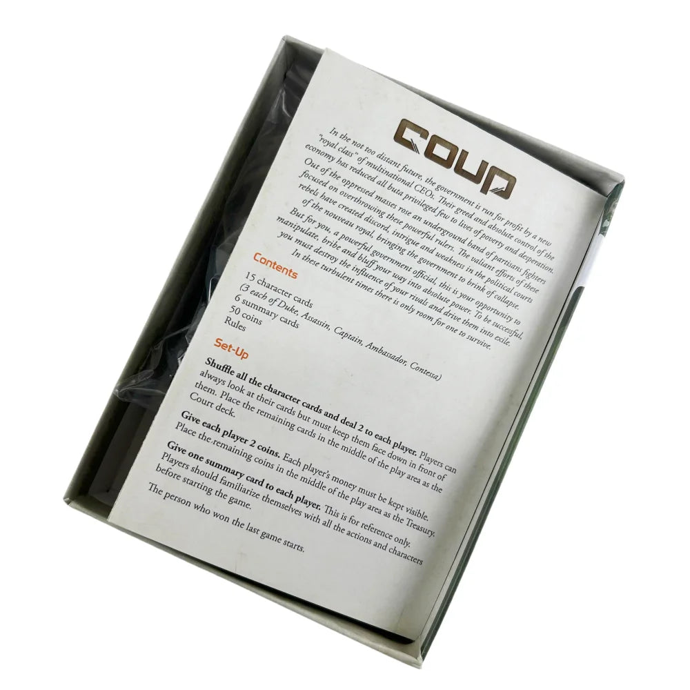 Indie Boards and Cards Coup – Reformation 2nd Edition Expansion Card Game, Strategic Bluffing Party Card Game for Adults & Family Fun