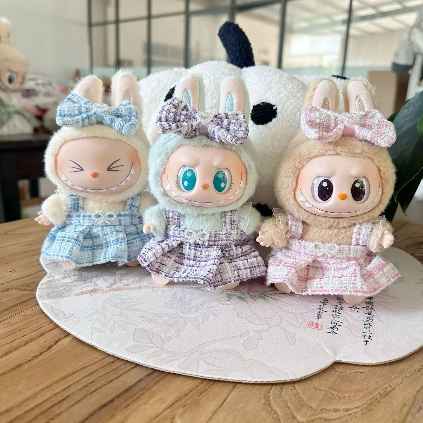 17cm Mini Plush Doll Clothes — Kpop EXO Labubu Idol Outfit Accessories Gift