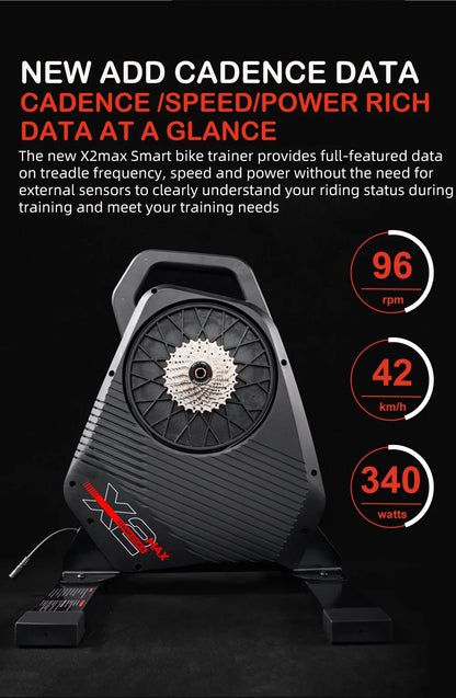 ThinkRider X2Max Smart Bike Trainer — MTB & Road Bicycle Home Trainer with Built-In Power Meter