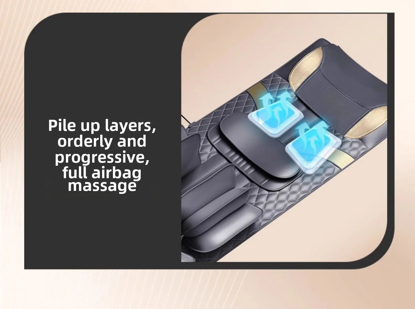 Upgraded Large Area Heated Neck Massager – Vibration Airbag Full Body Massage Mat with Lumbar Traction and Remote Control
