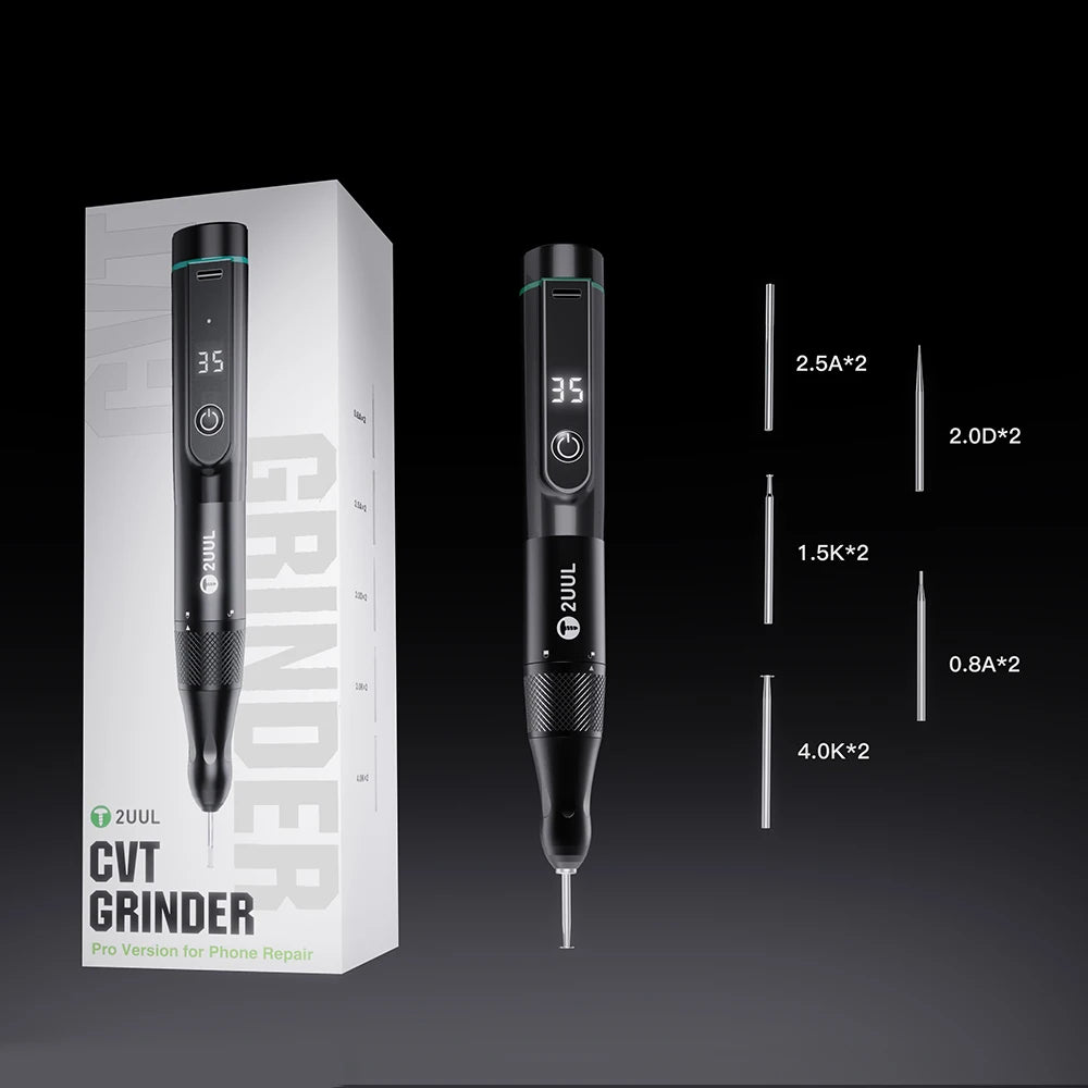 2UUL CVT Grinder Polishing Pen – Precision Motherboard Chip Pad Repair and Frame Correction Tool for Mobile Phones