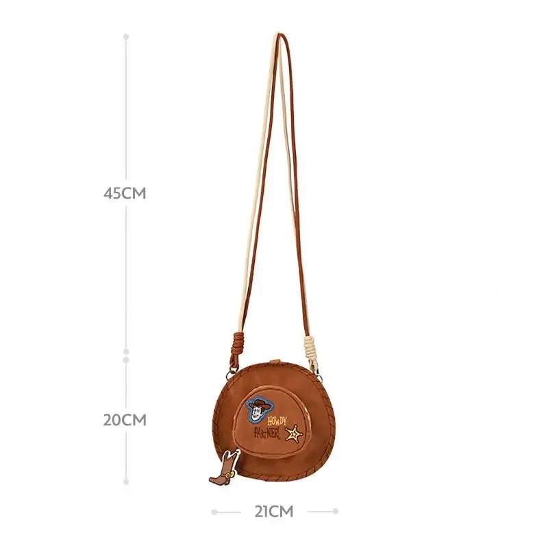 Toy Story Woody Cartoon Shoulder Bag - Cute Retro Embroidered Crossbody Birthday Gift