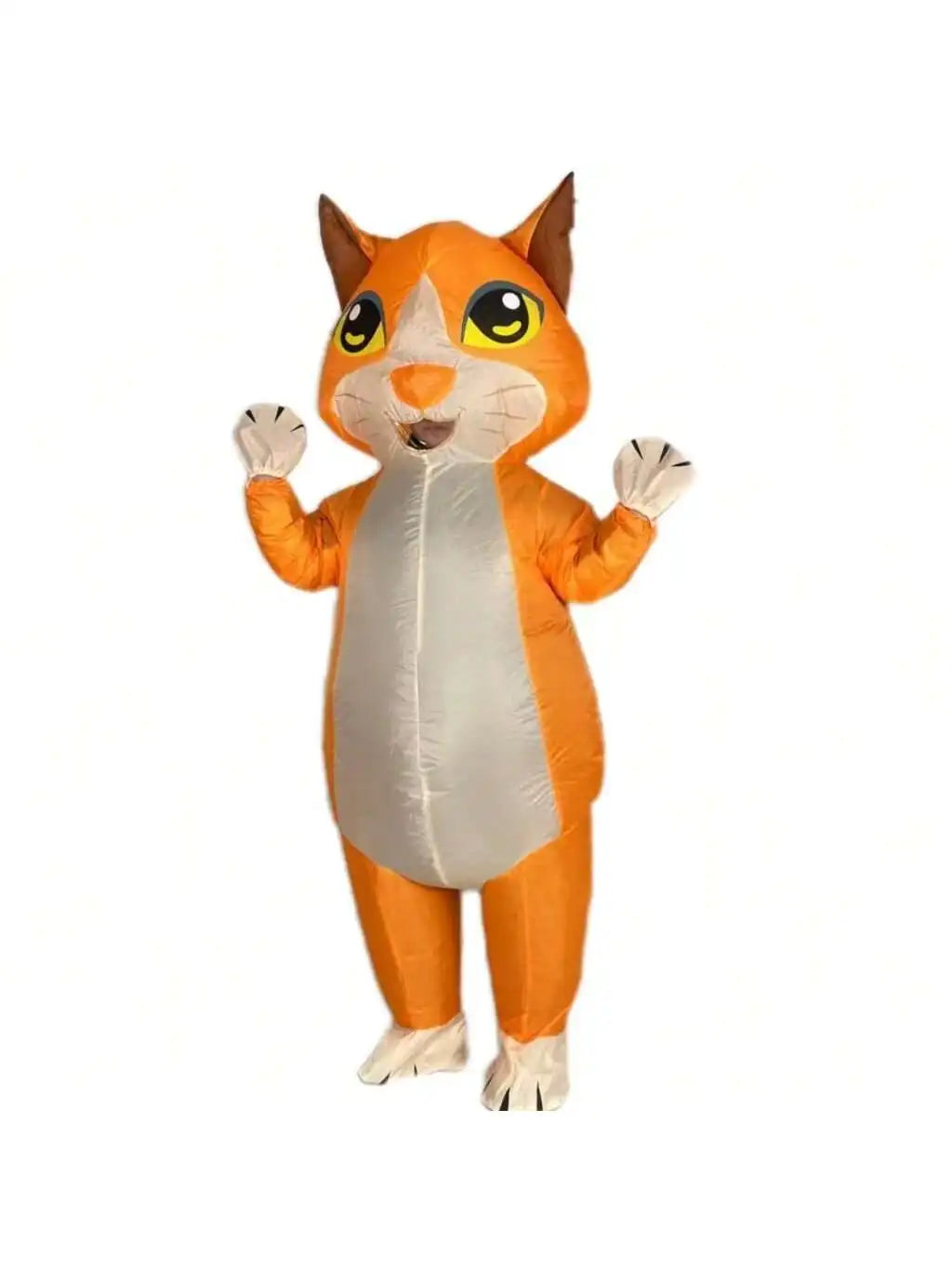 Auto-Inflatable Cat Costume – Waterproof Lightweight Full-Body Jumpsuit for Adults & Kids Cosplay with Detachable Fan