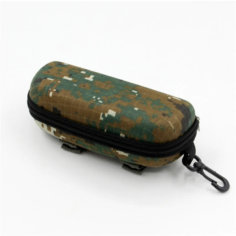 Camouflage Outdoor Sports Glasses Case – Thickened Zipper Sunglasses Storage Box, Anti-Stress & Military Portable