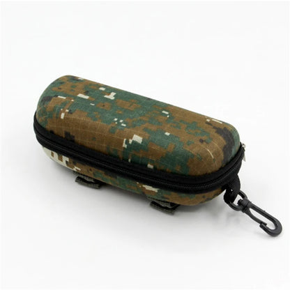 Camouflage Outdoor Sports Glasses Case – Thickened Zipper Sunglasses Storage Box, Anti-Stress & Military Portable