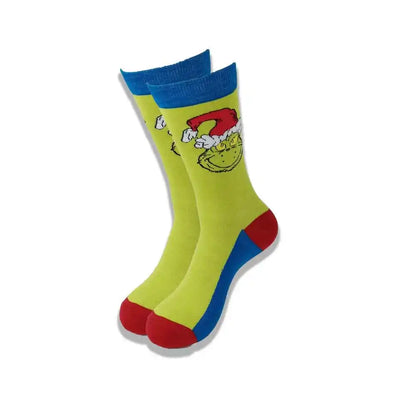 Men's Cartoon Character Crew Socks - Fun Novelty Cotton Casual Socks