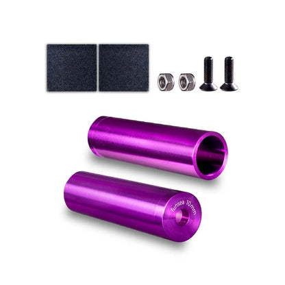 Funsea Wheelie Pegs — MTB BMX Cruiser Bicycle Alloy Footrest, Anodized Color Accessories, 1 Pair