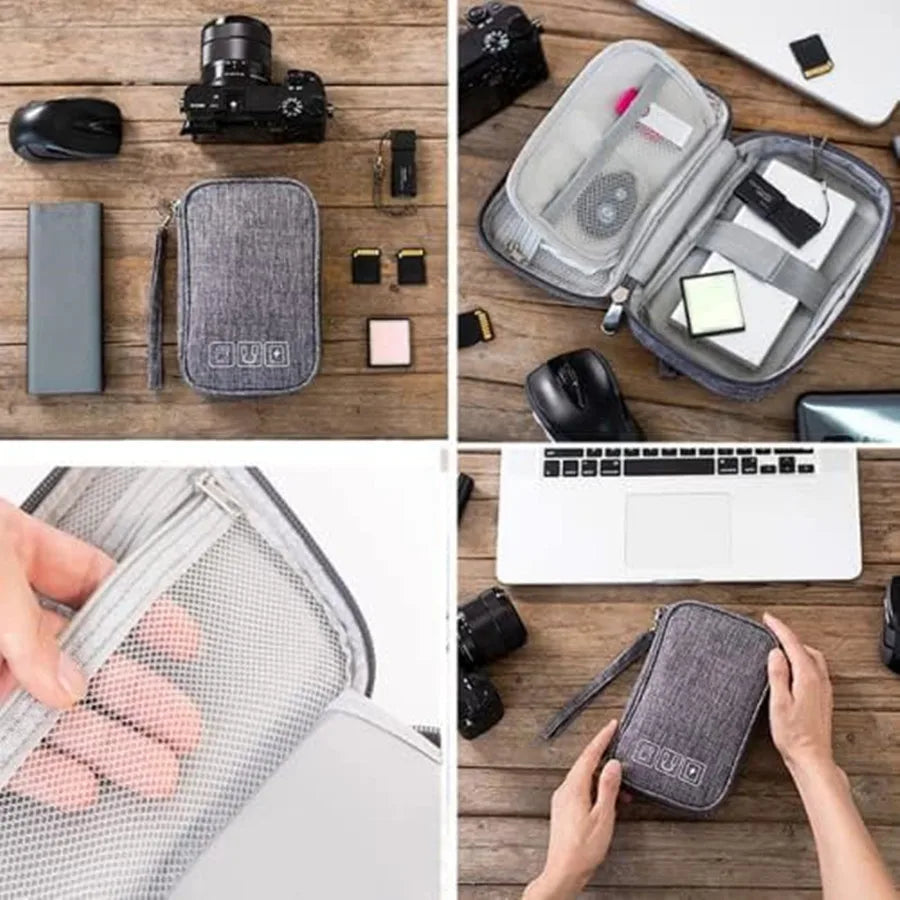 Portable Digital Storage Bag – Waterproof USB Cable Organizer Pouch for Electronics & Accessories