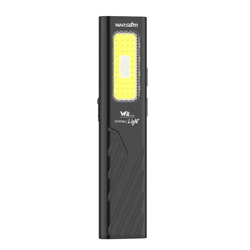 Warstar WT8 Dual-Light Flashlight – 800 Lumen Portable Work Light with Purple Light, Red Laser & Magnetic Clip