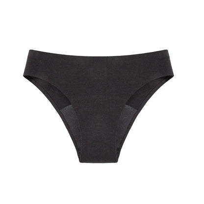 Seamless Cotton Menstrual Panties – 4-Layer Leakproof Fast-Absorption Period Underwear for Teens, Mid-Rise Incontinence Macaron Undies
