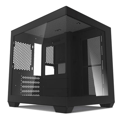 Aigo 275P Gaming PC Case — Sea View M-ATX/ITX Desktop with Double-Sided Tempered Glass
