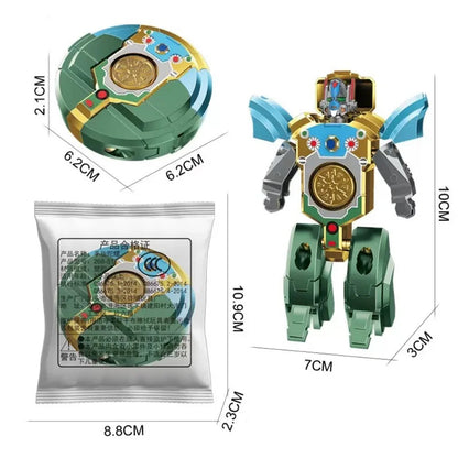 360 Rotating Robot Toy - Ball Deformation Fingertip Gyro Sensory Fidget Toy for Kids & Adults