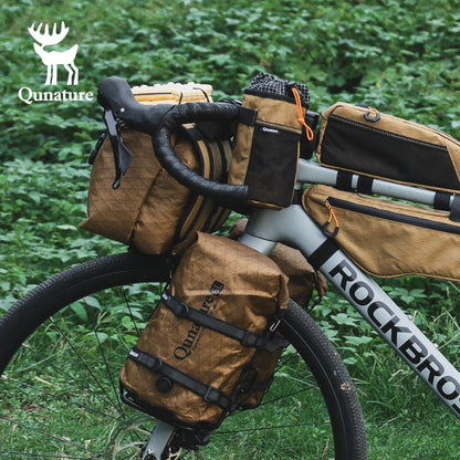 Qunature Bikepacking Bike Bag - Fully Waterproof MTB & Road Bicycle Rack Storage Bag