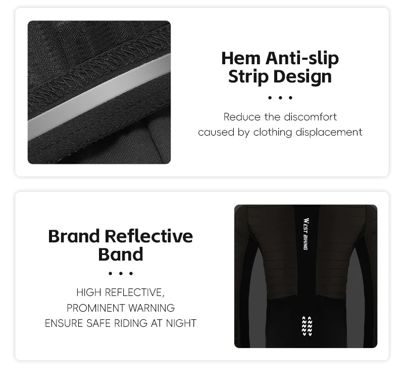WEST BIKING Men's Winter Cycling Jacket - Thermal Fleece Windbreaker for MTB & Motorcycle, 0℃-15℃