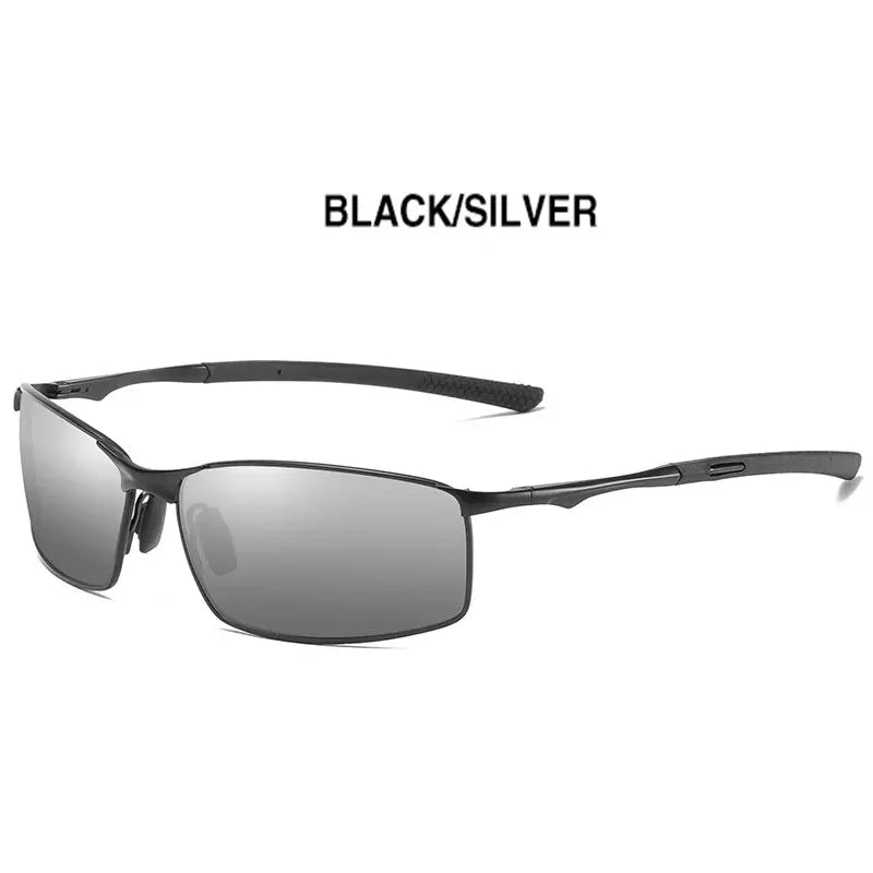 Aoron Polarized Sunglasses — Unisex Driving Mirror Sun Glasses with Metal Frame & UV400