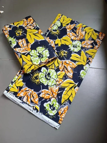 African Real Wax Print Fabric 100% Cotton - Ghana Style Ankara Pagne Nigeria Wax Tissu Soft Printed Fabric
