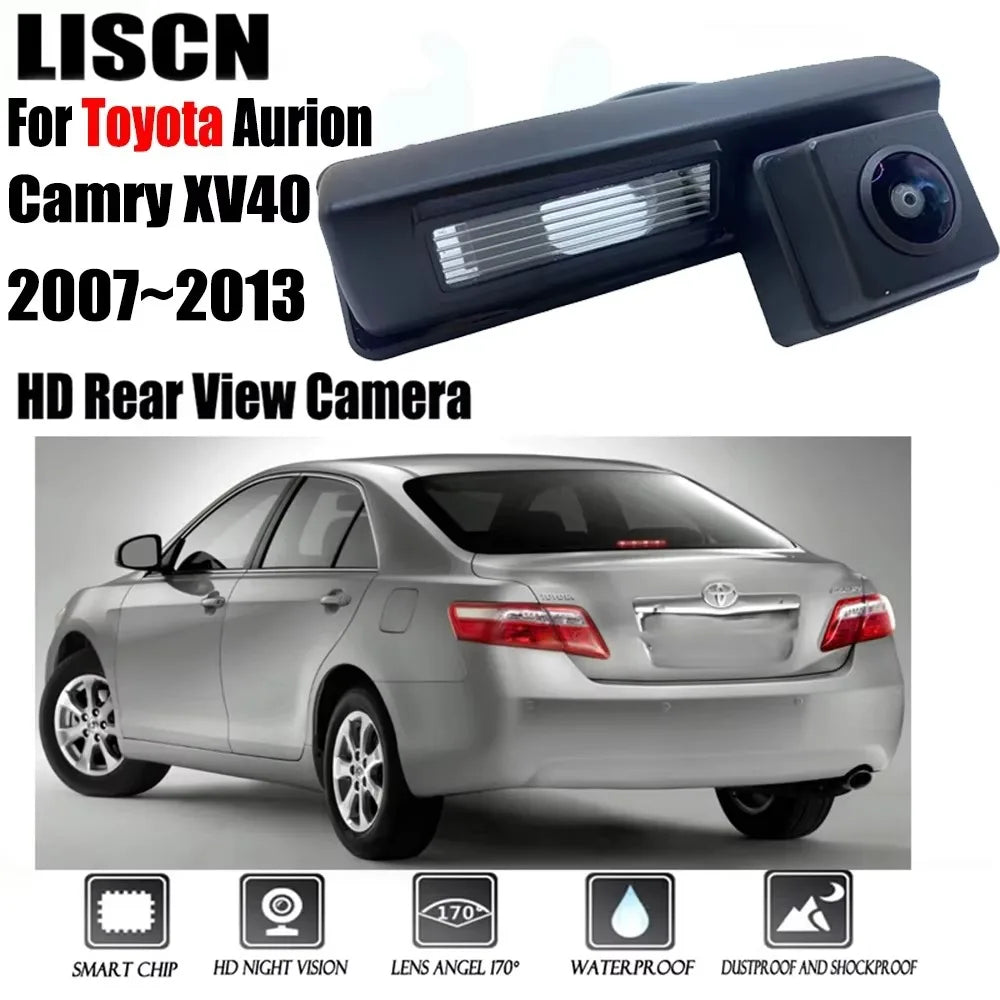 Toyota Aurion Camry XV40 Rear View Camera - CCD Night Vision Reversing & License Plate Camera 2007–2013