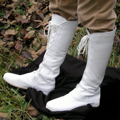 Medieval Cosplay Leather Boots - Retro Princess Prince Knight Gothic Halloween Carnival Shoes