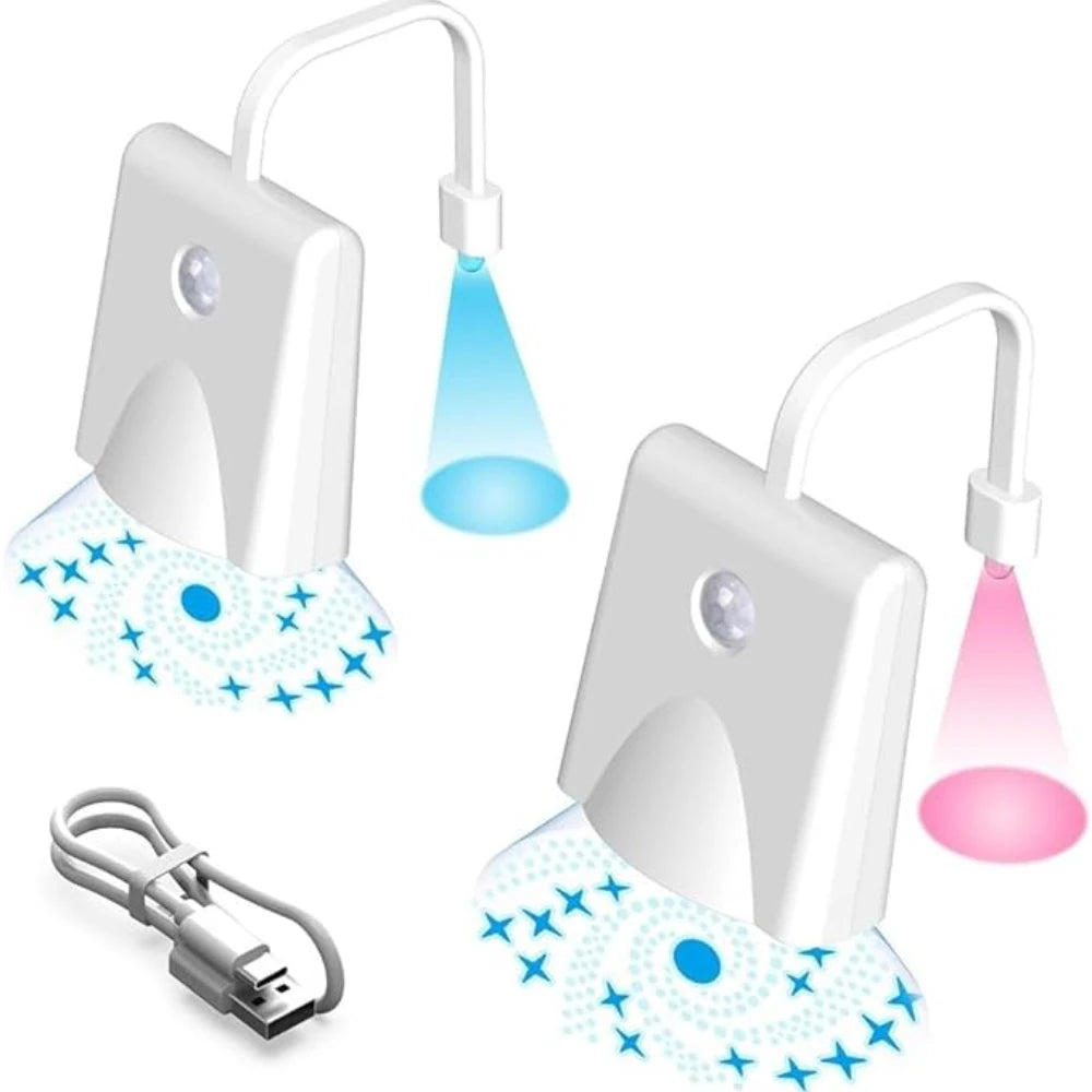 Motion Activated Toilet Night Light - 7-Color Changing LED Bowl Light - Smart Bathroom Decoration and Night Lamp