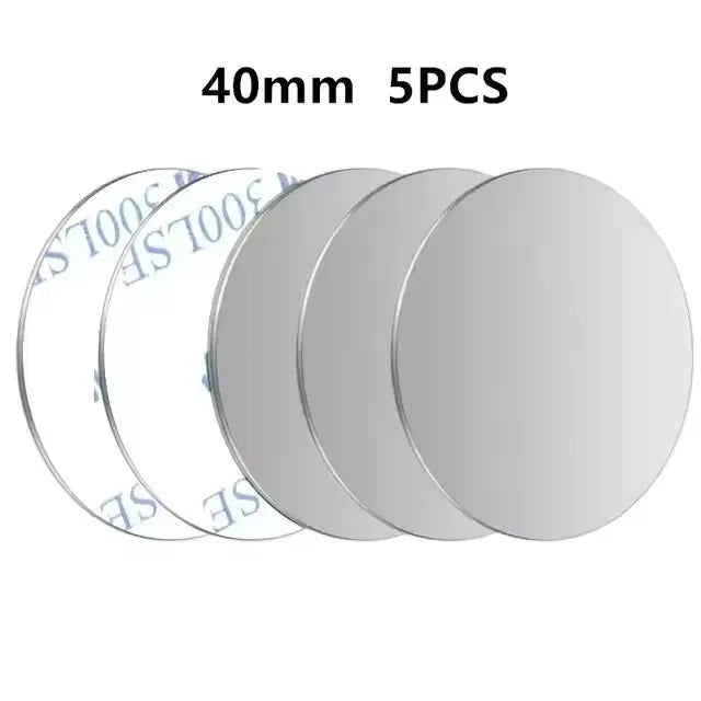 5/10-Piece Magnetic Metal Plate Stickers - Replacement Magnet Patches for Car Phone Holders, Tablets, and Mobile Phone Mounts