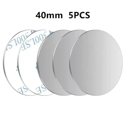 5/10-Piece Magnetic Metal Plate Stickers - Replacement Magnet Patches for Car Phone Holders, Tablets, and Mobile Phone Mounts