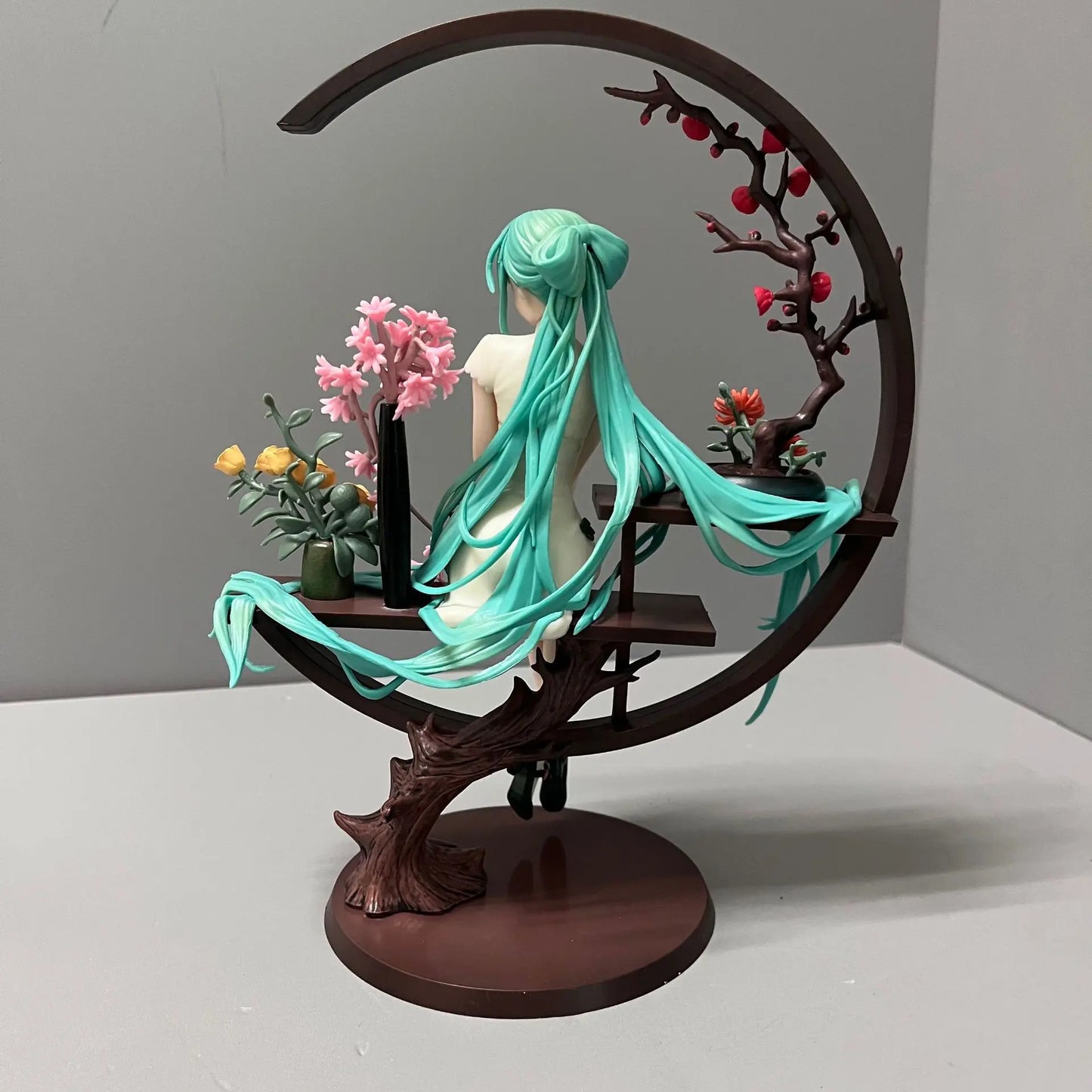 25cm Hatsune Miku Cheongsam Figure – 1/7 Scale Beautiful Girl Model Collectible Desktop Ornament Toy Gift