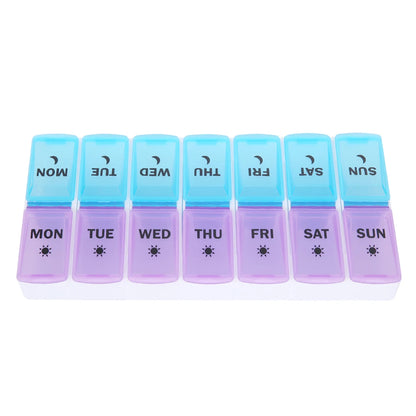 7/14/28-Day Pill Organizer – Weekly & Monthly Medicine Box with Tablet Storage, Splitter & Container Case