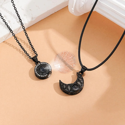 Luminous 100 Languages I Love You Necklace - Glow in the Dark Couple Pendant Gift