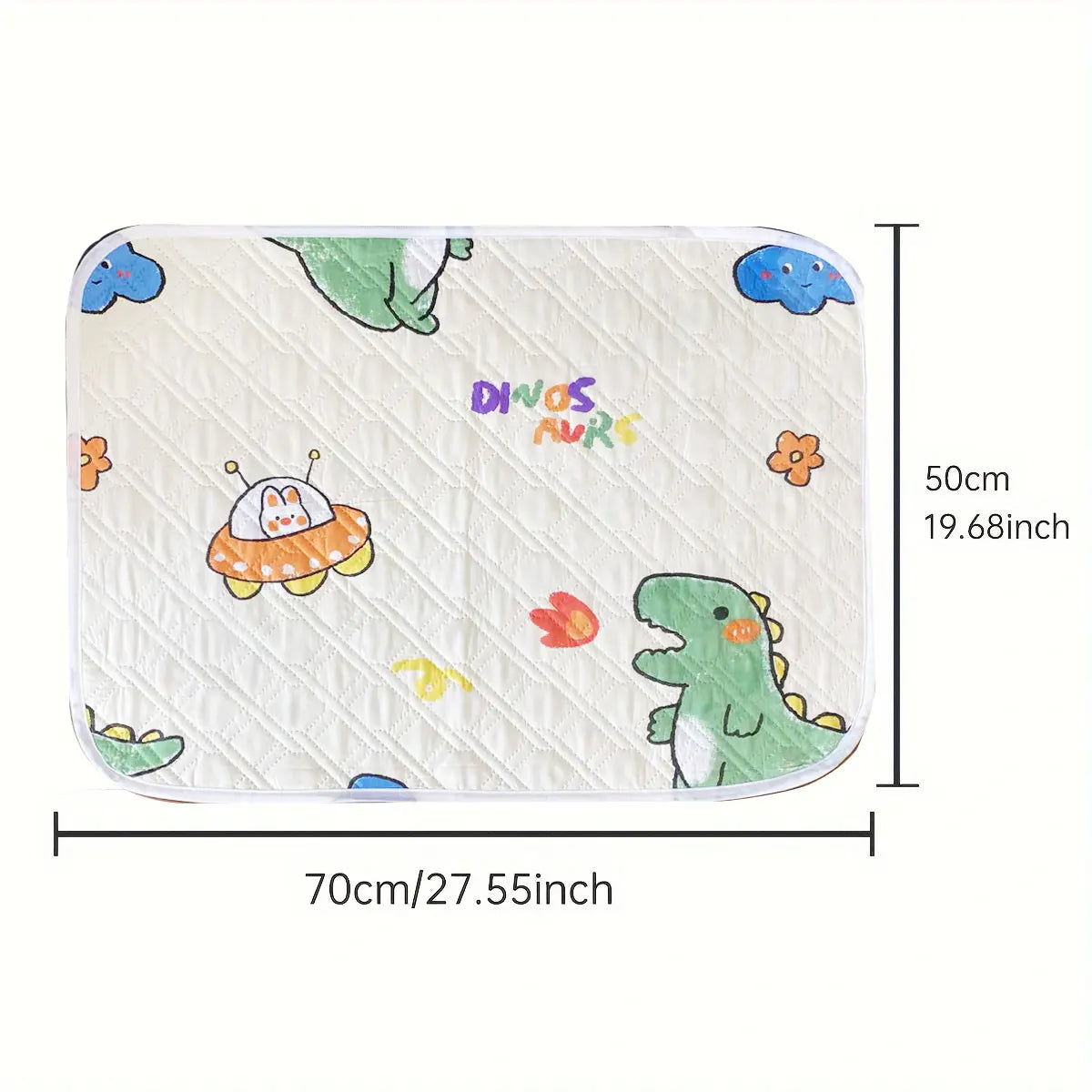 Waterproof Baby Mattress Protector – Washable Urine Mat with Cute Cartoon Design | Breathable Diaper Bedding Pad for Toddlers
