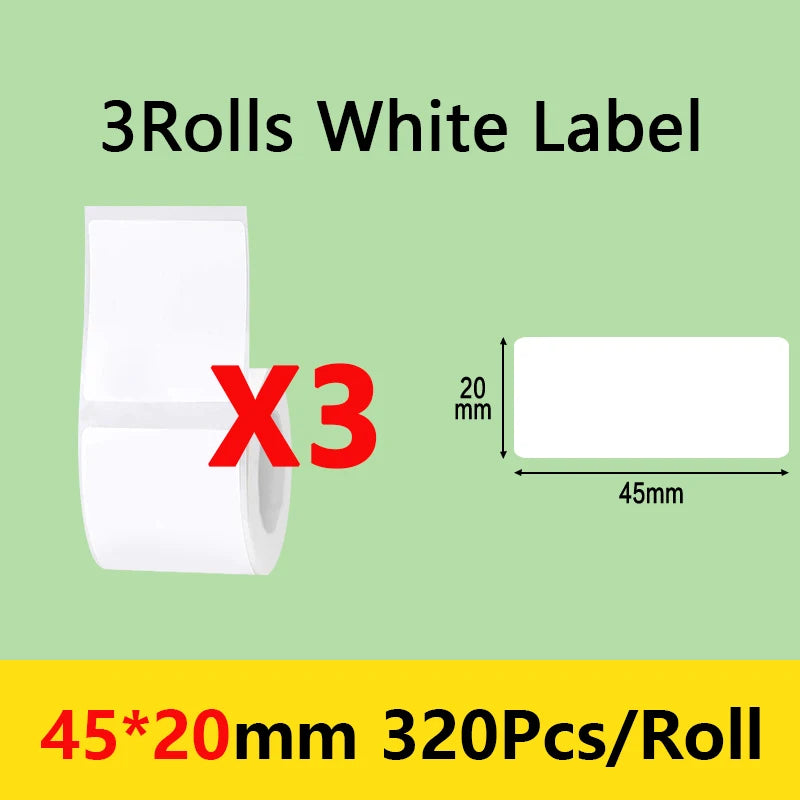 Niimbot B21/B1/B203 Mini Bluetooth Thermal Printer – Waterproof Oil-Resistant Label Maker with Adhesive Sticker Paper for Office Use