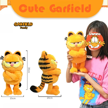 GARFIELD Original Soft Plush Cat Doll – Cartoon Stuffed Plush Toy for Boys & Girls, Christmas Gift & Home Decoration Collectible Plushie Doll