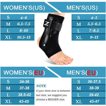 Ankle Sprained Support Brace - Stabilizer Protector for Ankle Injury Recovery, Achilles Tendonitis, Men and Women