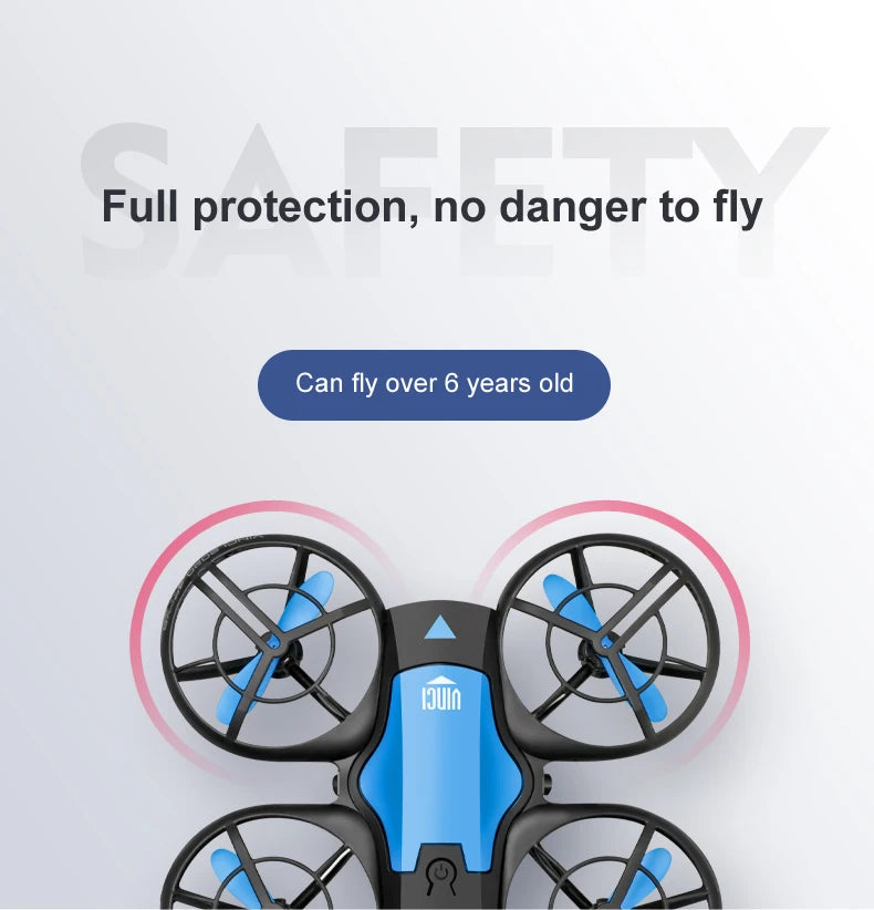 V8 Mini Drone with 4K & 1080P HD Wide-Angle Camera – WiFi FPV RC Helicopter with Height Hold for Kids