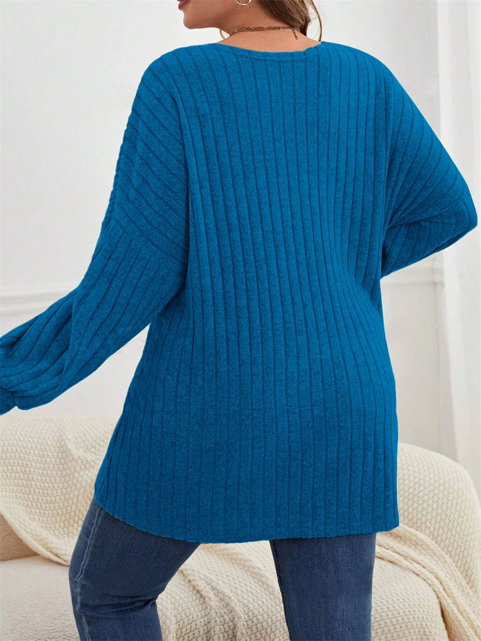 GIBSIE Plus Size Women's Autumn & Winter Solid Color Loose Cardigan – Casual Long-Sleeved Open Front Knitted Coat 2024