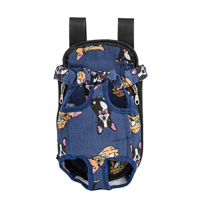 Pet Dog & Cat Carrier Backpack – Camouflage Mesh Outdoor Travel Bag with Breathable Shoulder Straps for Small Pets