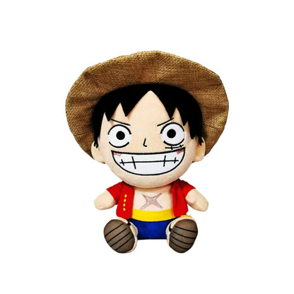 25CM One Piece Anime Plush Toys - Luffy, Chopper, Ace and Zoro Cute Stuffed Character Dolls for Fans and Gifts