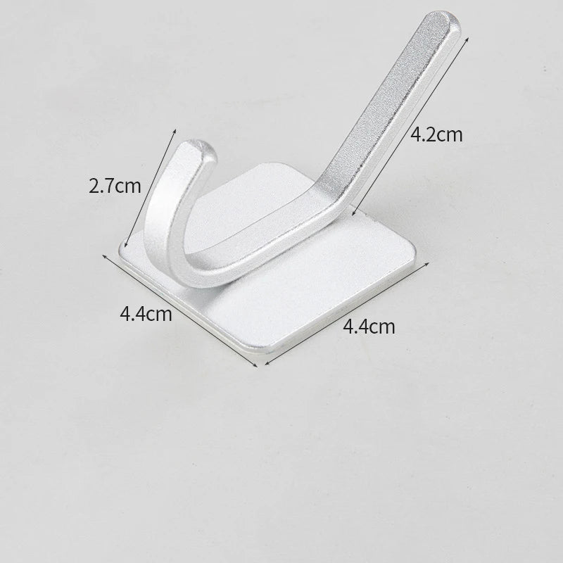 Self-Adhesive Wall Hooks – Multi-Purpose Towel, Coat, Robe, Key, and Bag Hangers for Bathroom, Kitchen, and Home Organization