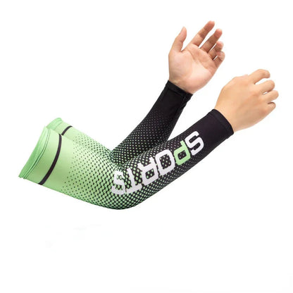 UV Protection Cooling Arm Sleeves - Ice Silk Sunscreen Gloves for Cycling & Outdoor Sports