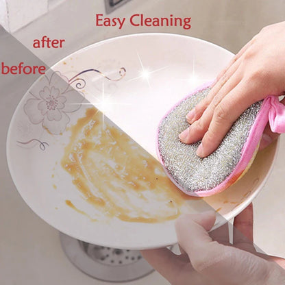 Double-Sided Dishwashing Sponges - Multi-Pack Kitchen Cleaning Brush for Pots, Pans & Dishes