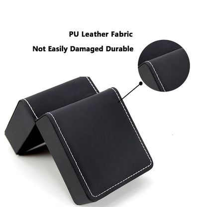 Lnofxas Black Single Watch Gift Box — PU Leather Wristwatch Display Case with Pillow, Organizer for Men
