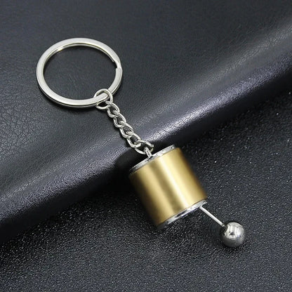 Mini Turbocharger Keychain - Spinning Turbine Keyring for Car Interior Accessories & Key Fob